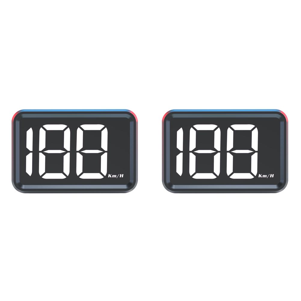 

GPS KMH HUD Digital Speed Meter Gauge Head Up Display for Car Golf Cart (White)
