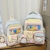 Schoolbag Size, Cute Backpack, Pain Bag for Female Junior High School Students, High School Students, Two-dimensional Yuan, Lightweight 