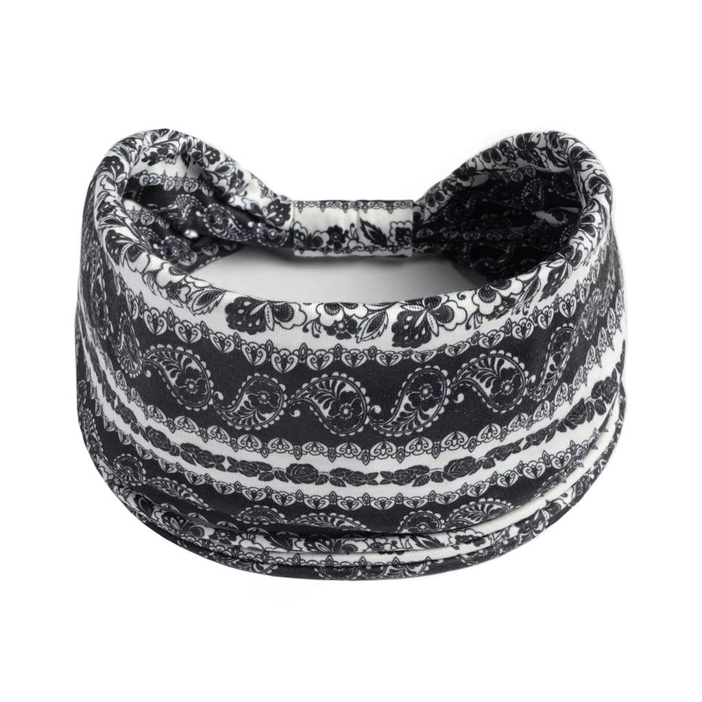 Women's Wide Retro-Style Elastic Sports Headband - Yoga & Hair Accessory
