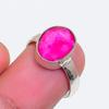 Natural Ruby(Simulated) Gemstone 925 Sterling Silver Jewelry Ring Size 5 ZS-1863