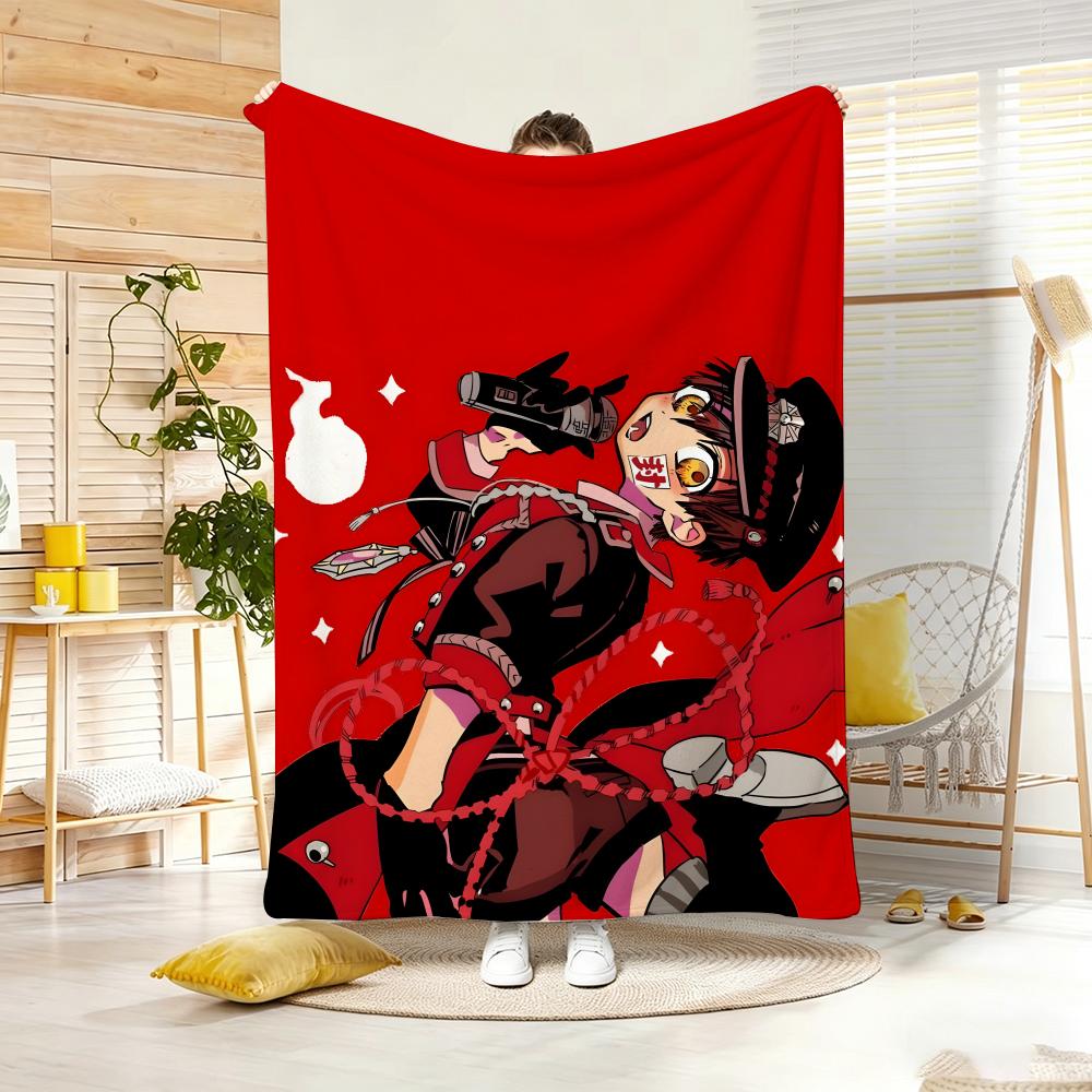 anime character H-HanakoS kunS Throw Lightweight 240g Flannel Blanket Soft Skin-friendly for Summer Cooling