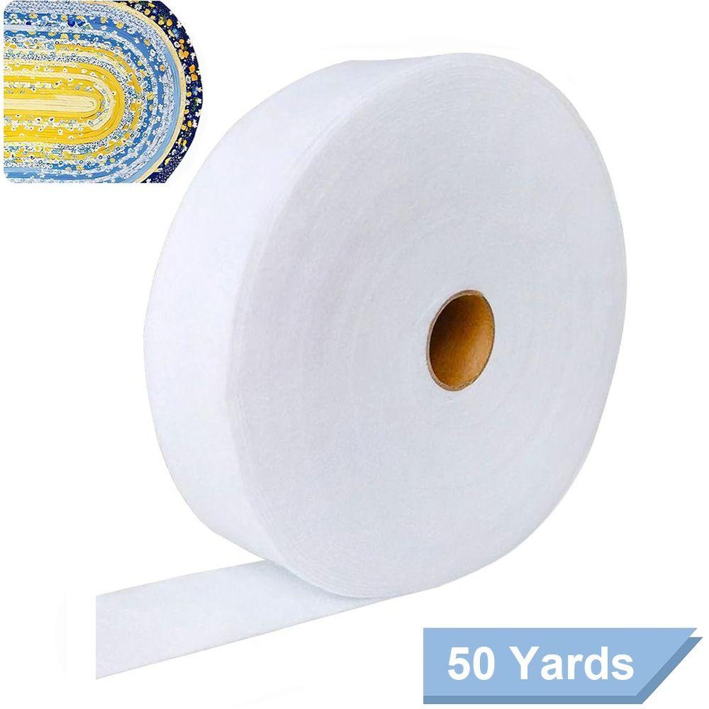 Nuovo Rotolo di Imbottitura in Misto Poliestere da 45 Yds Bianco 2 1/4 Pollici Tappeti Jelly Roll Jellyroll