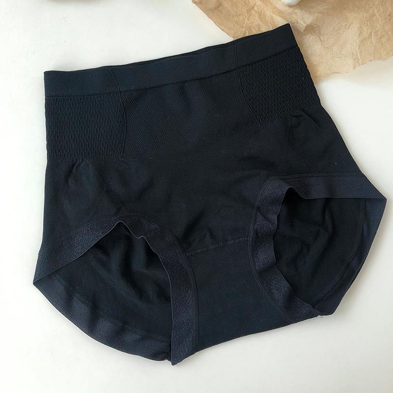 Plus Size Women's Spring and Autumn Belly Lifting Hip Antibacterial High Elastic High Waist Panties