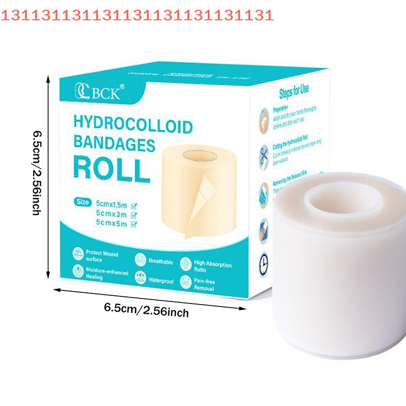 1 Rolle Ultra-dünne Hydrokolloid-Pflaster Wundpflaster Klebend Atmungsaktiv Wasserdicht Transparentes Pad Unterstützt die Wundheilung