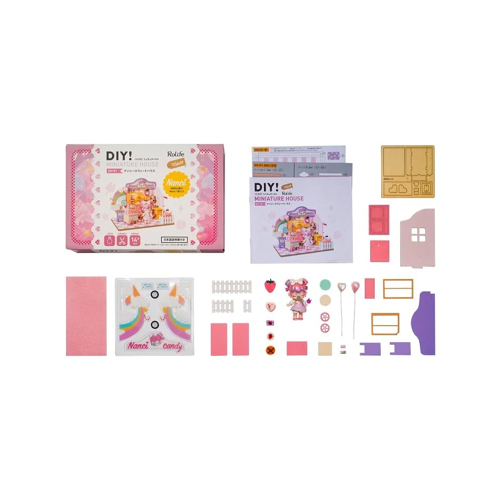Tsukurundesu Miniature Dollhouse DG Series with Japanese Instruction Manual Nancy's Sweet House