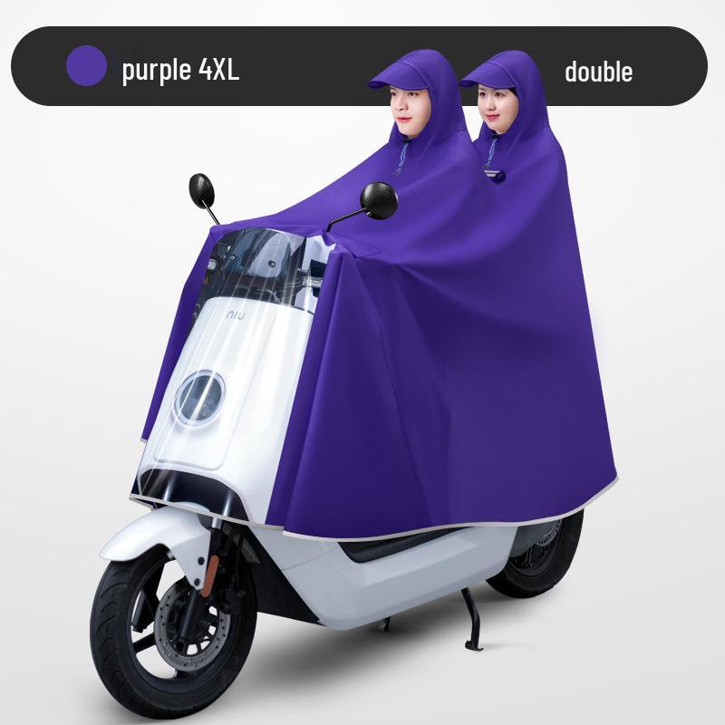 Unisex Electric Car Raincoat: Long, Full-Body, Extra Thick, Waterproof Poncho for Motorcycle Use
