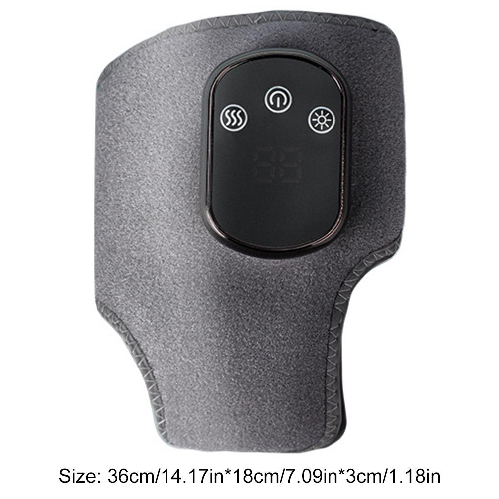 Cordless Heated Ankle Wrap Foot Massager with 3 Vibration Mode 5 Heat Level for Achilles Tendinitis and Plantar Fasciitis