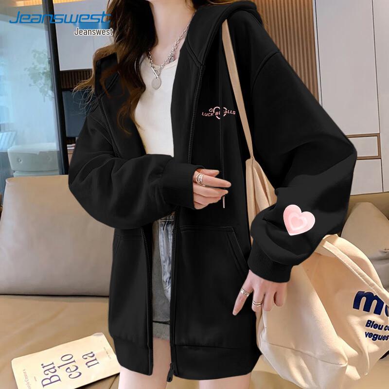 

Jeanswest Women s Hooded Zip-Up Sweatshirt Jacket 2XL