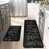Retro Style Kitchen Floor Mat – Dirt-Resistant, Decorative, and Draining Door Mat