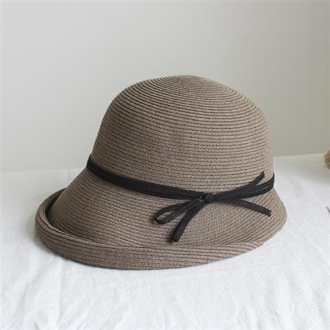 Damen Retro Faltbarer Hepburn-Stil Sonnenhut Lässiger Cooler Fischer Fischerhut Einfaches Sonnenschutz-Accessoire