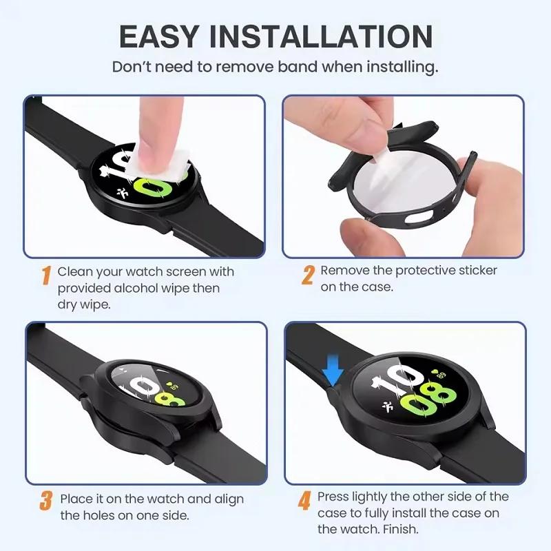 HD Tempered Glass+PC Case For Garmin Forerunner 165 265 965 All-around Screen Protective Shell Garmin Venu 3/Vivoactive 5 Cover