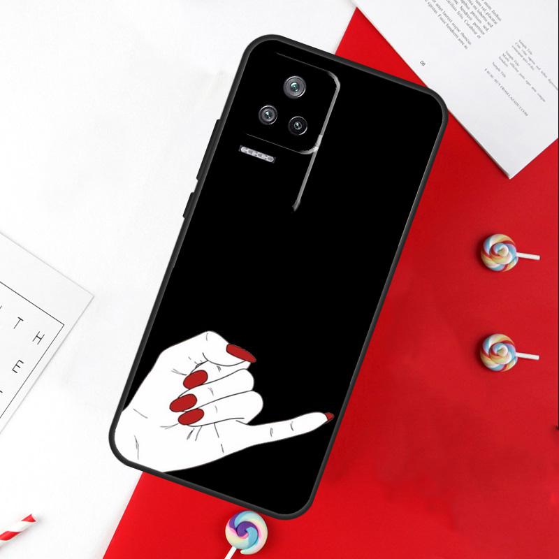 Girl Code Hands Funny Signals Cover For Xiaomi 14 Ultra 15 13 11T 12T 13T 14T Pro POCO X7 Pro X3 X5 X6 M6 F5 F6 Pro Case