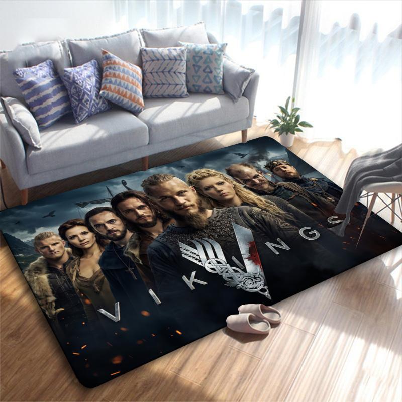 Vikings Carpet Rug for Living Room Bedroom Home Sofa Decoration,Kids play Non-slip Floor Mat