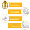 Mini Salt and Pepper Shakers Small Clear Individual Seasonings Shakers Tiny Spice/Seasoning Shakers for Kitchen Wedding Picnic