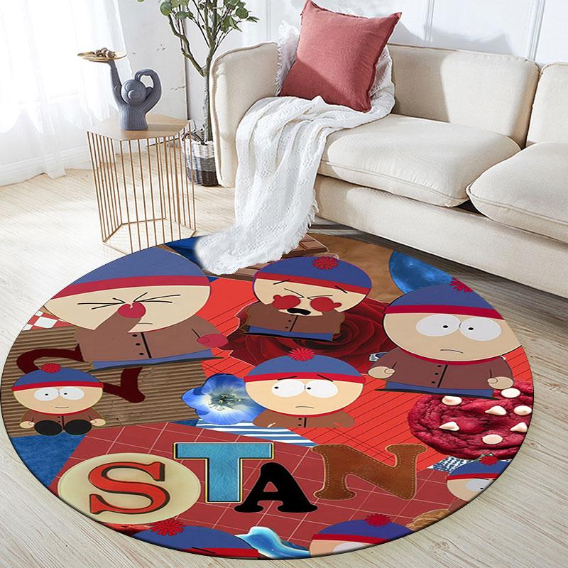 Stan Marsh Pattern Round rug,Carpet Rug for Living Room Bedroom Playroom ,Non-slip Floor Mat,Holiday Gifts and Birthday Gifts.