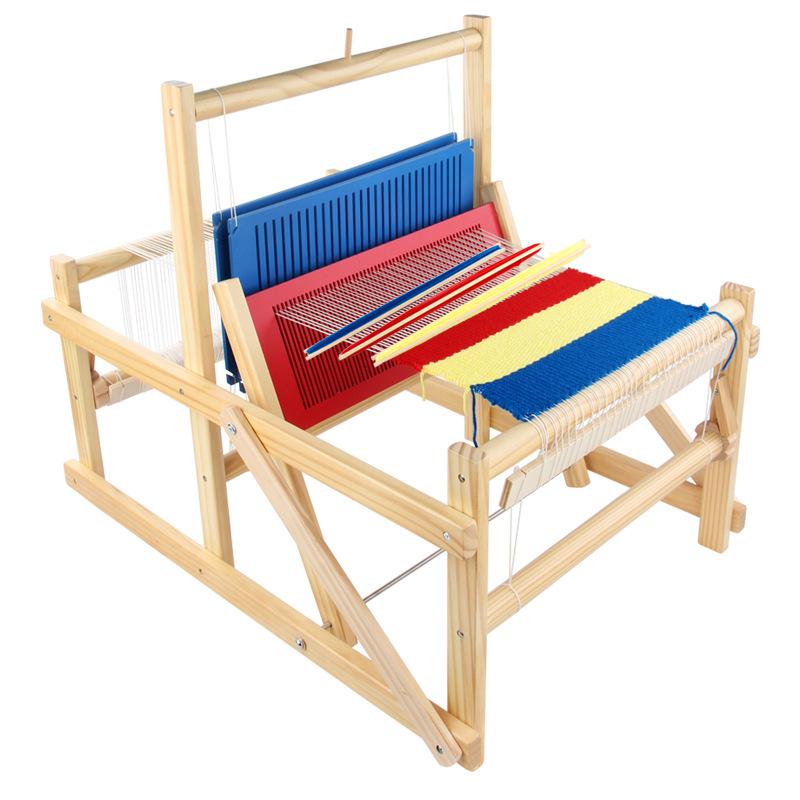 Children's Wooden Loom Kindergarten Research Montessori Play-house Simulation Weaving Toys