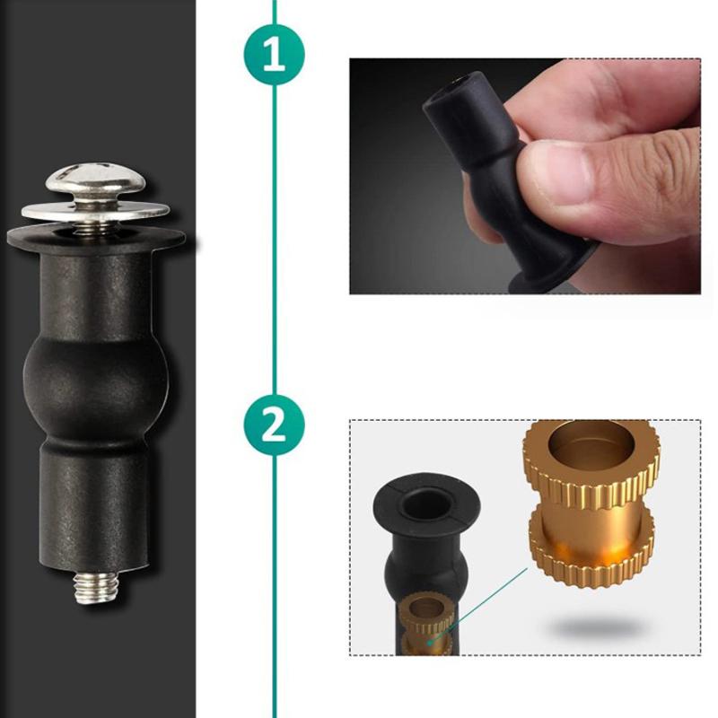 1Pcs  Toilet Seat Screws Hinges Expanding Rubber Top Bottom Load Nuts Fixings Wc Blind Hole Bathroom Accessories Replacement