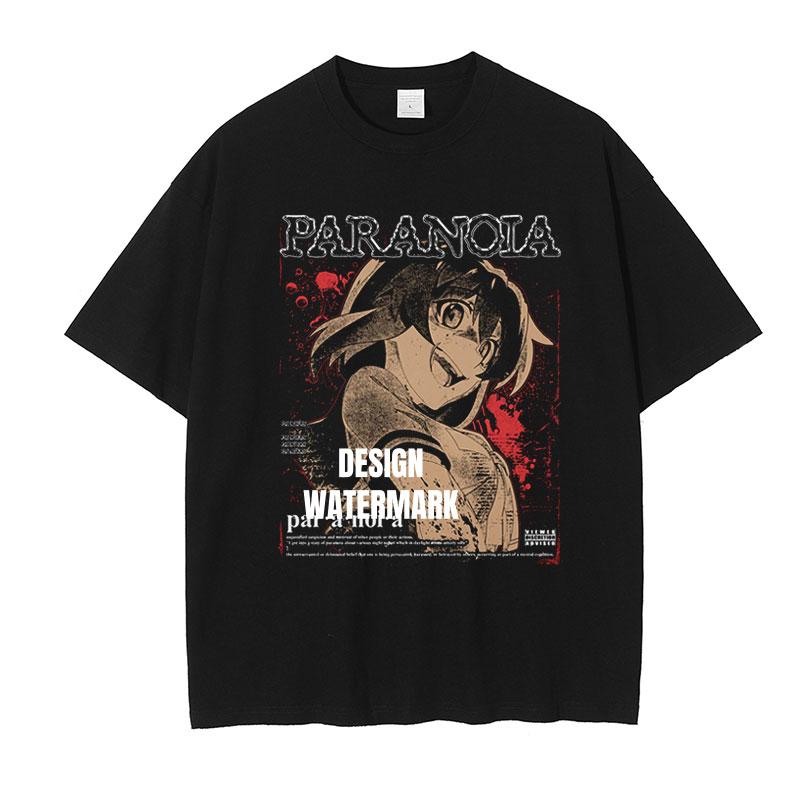 Аниме Фуруде Рика Футболки Оверсайз Винтажные Стиранные Higurashi When They Cry Футболка Манга Рена Мион Топы Футболки Хлопок S
