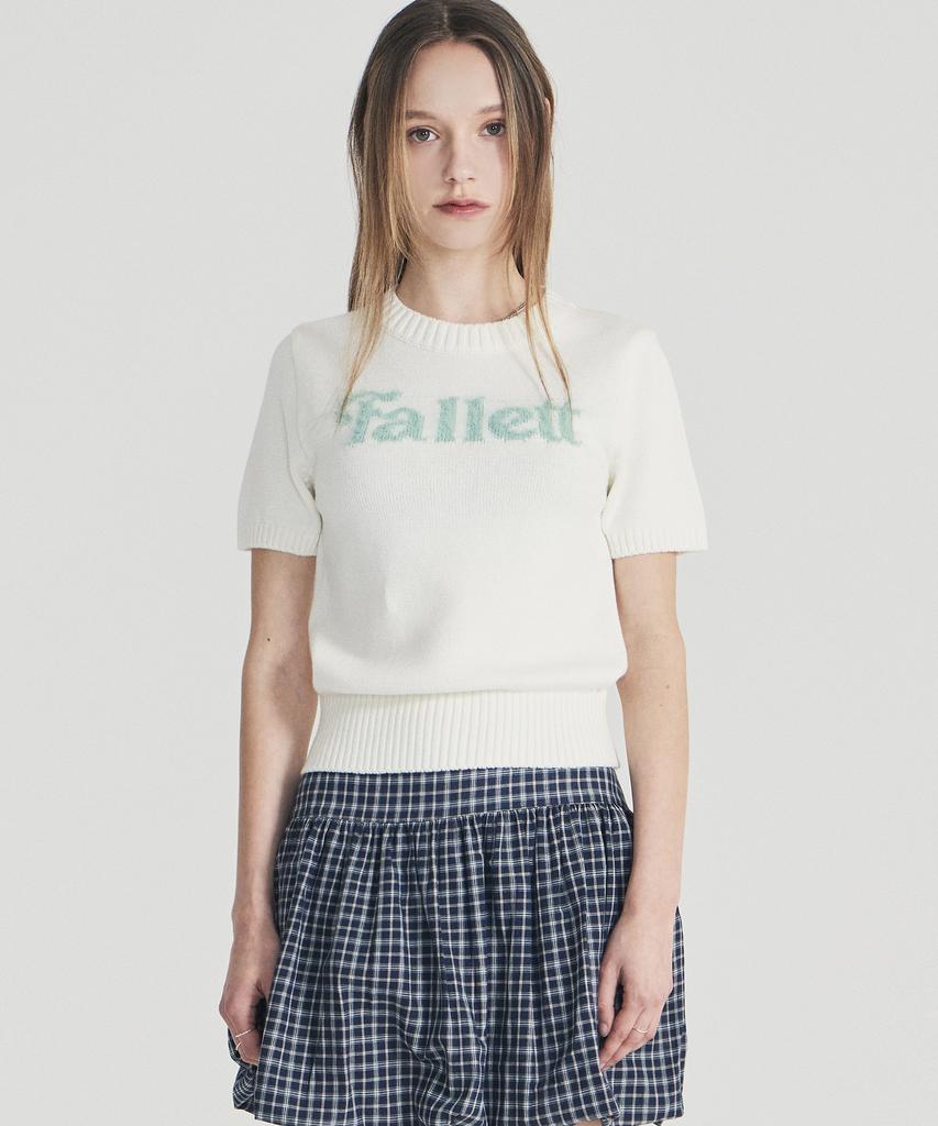 FALLETT Story Logo Summer Knit Ivory