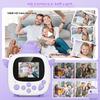 Kids Toys Camera Instant Thermal Printing Camera Children Christmas Birthday Gift 2-Inch HD Screen 16X Zoom Vlog Photography