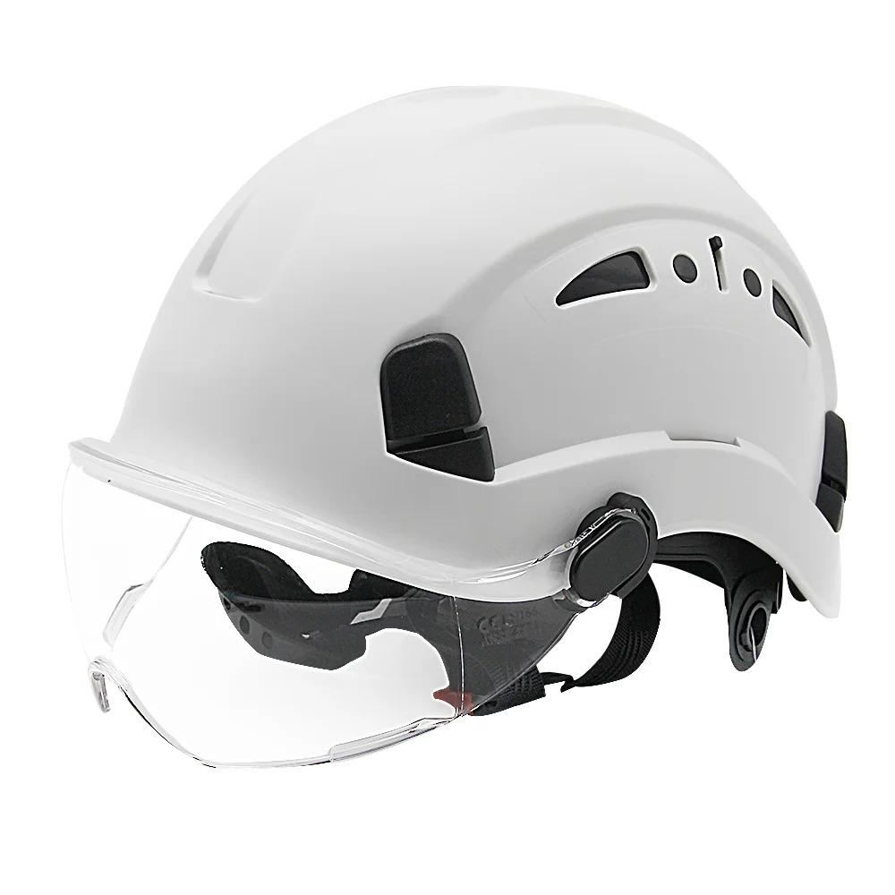Construction Safety Helmet With Goggles Visor