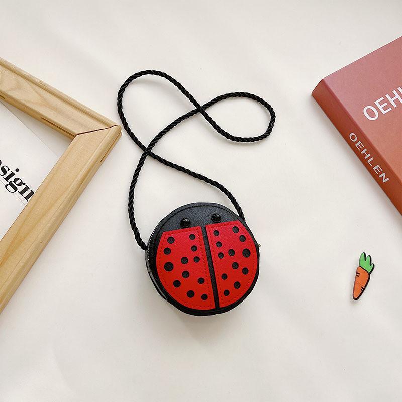 

Ladybug Snail Bee Print Mini Trendy Stitching Daily Accessories Children Bag красный