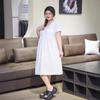 Summer 2026 Plus Size Women's French Home Wear Nightgown with Cool Touch and Chest Pads