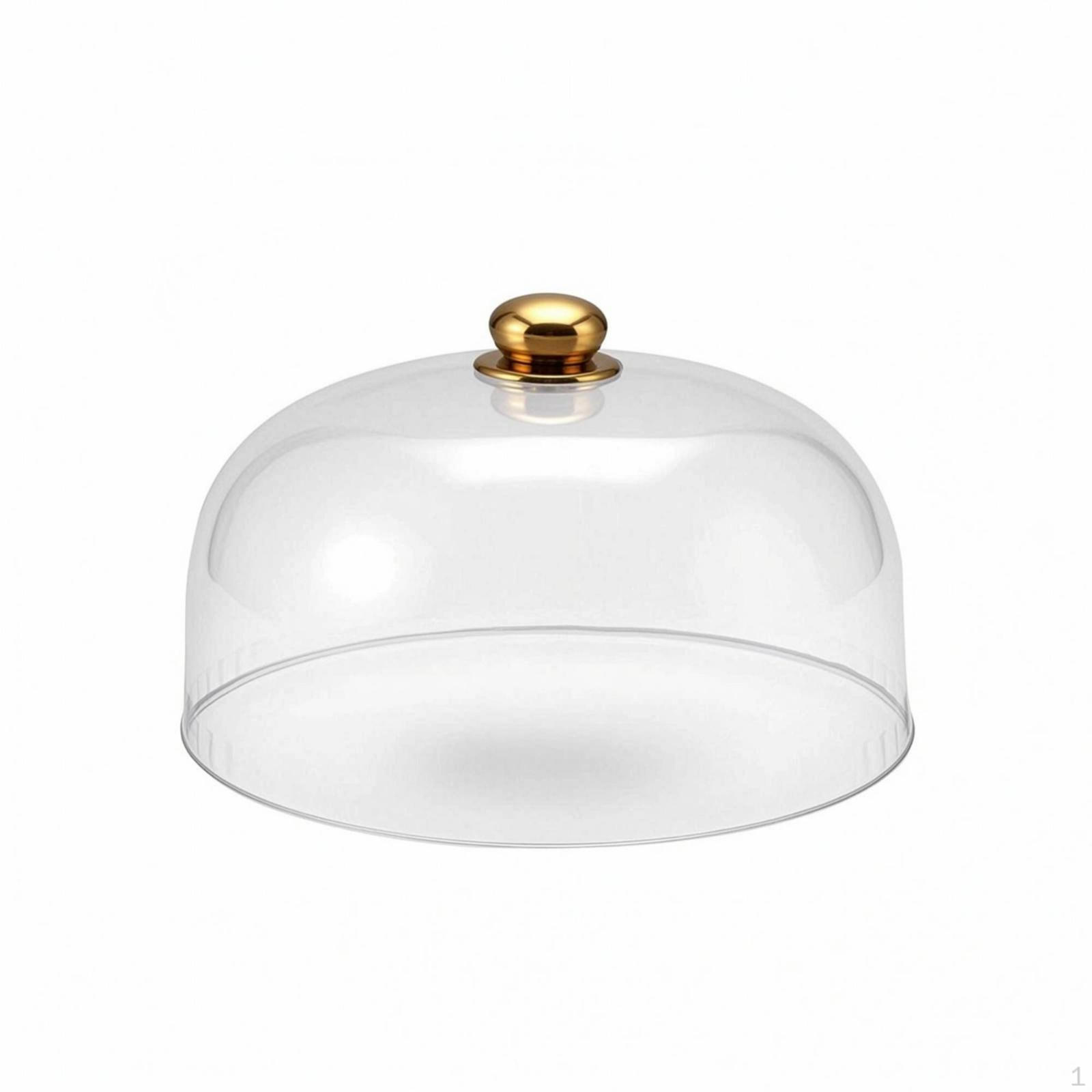 Przezroczysta Elegancka Pokrywa na Ciasto, Klosz na Jedzenie do Domu, dla Gospodarzy, do Kuchni 26x10cm