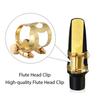 Alto Sax Ligature Brass Ligature Fastener Adjustable Double Screw Alto Sax Mouthpiece Ligature Clip Accessories