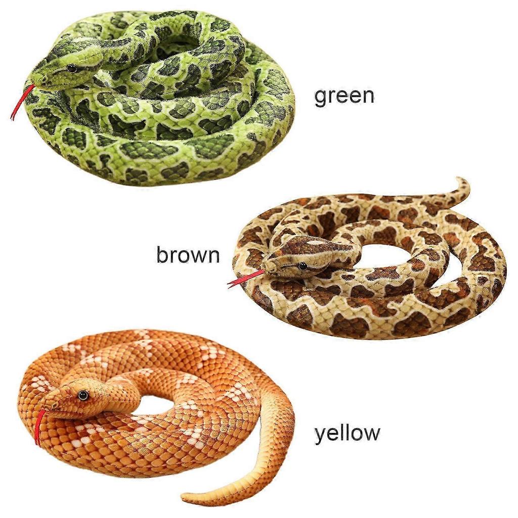 New Giant Boa Constrictor Large Stuffed Animal Snake Plush Realistic Toy 80 Inch 25-26