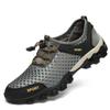 Men's Mesh Sports Shoes Fashion Mountaineering Breathable Lightweight Anti Slip Shoes Outdoor Travel Running Casual Shoes