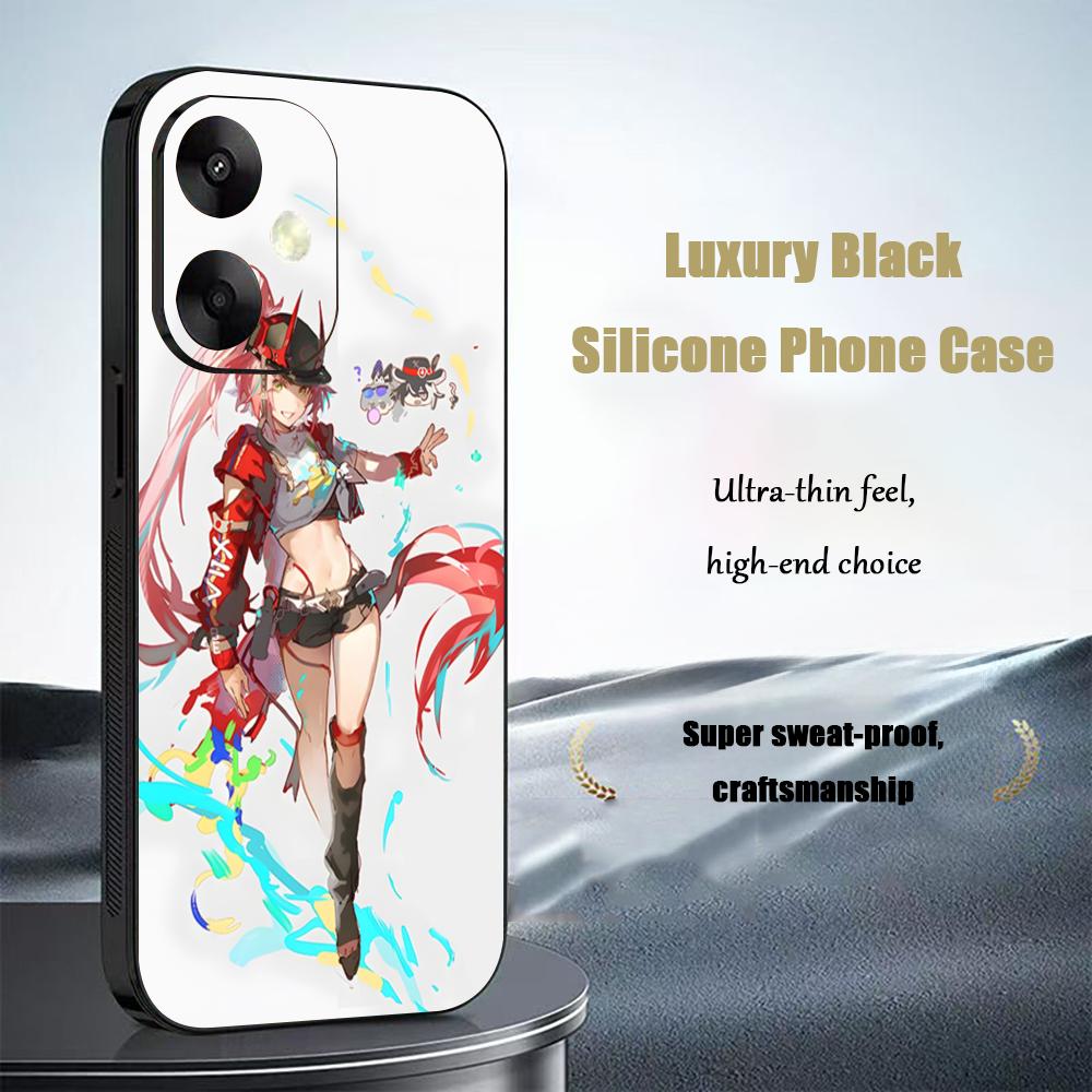 Cool Game HonkaiStarRail Rappa Phone Case For Xiaomi Redmi 14C 13C 12C Note14 13 12 11 10 Pro Plus S Soft Black Phone Cover
