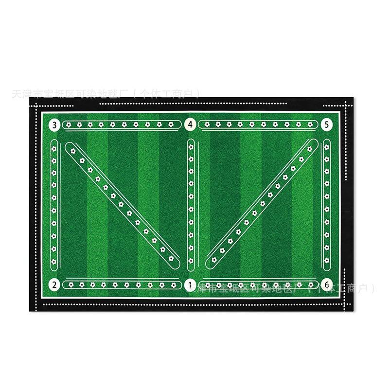 Soccer Training Mat Multi Color Line Markings All Sports Games Football Practice Pad for Indoor Outdoor Use Football Mat