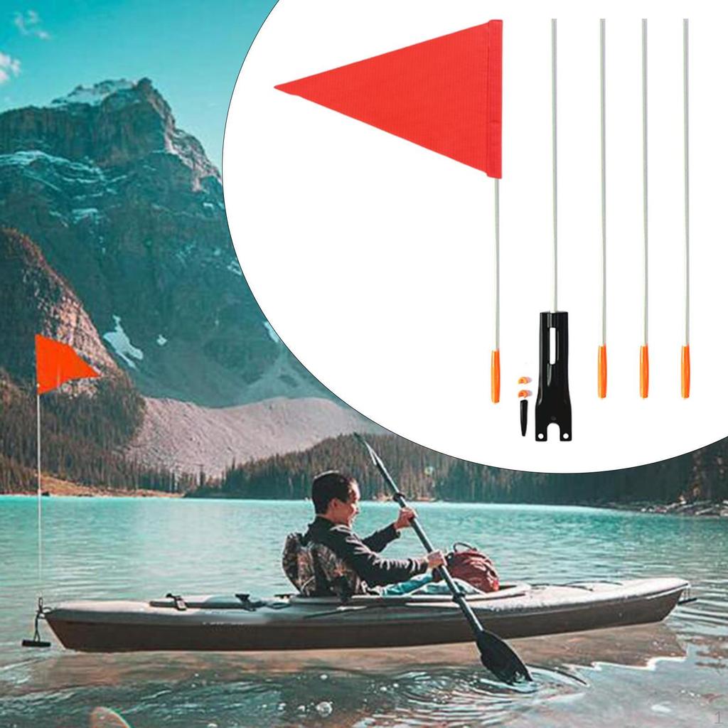 Bicycle Flag with Pole for Kids, Perfect Cycling And Golf Cart Use