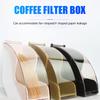 Sturdy Acrylic Materials Coffee Filter Storage Holder Protects Against Dust Covers and Contamination Home Accessory