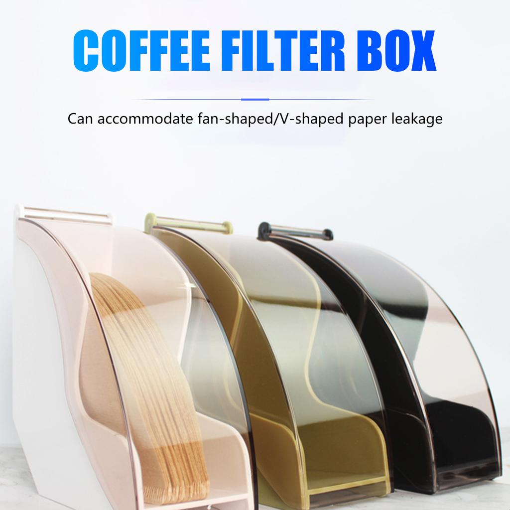 Multipurpose Filter Paper Storage Box Dustproof Designs Portable Accessoey for Home Organization and Cafe Daily Use