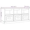 VidaXL TV Cabinet Sonoma Grey 100x35x50 Cm Engineered Wood 816294
