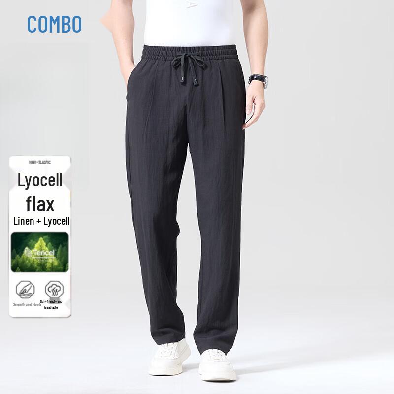 Kangbo Men s Tencel Linen Blend Casual Apparel L