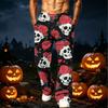 Men's Loose Fit Cargo Pants with Pockets Casual Printed Waist Joggers