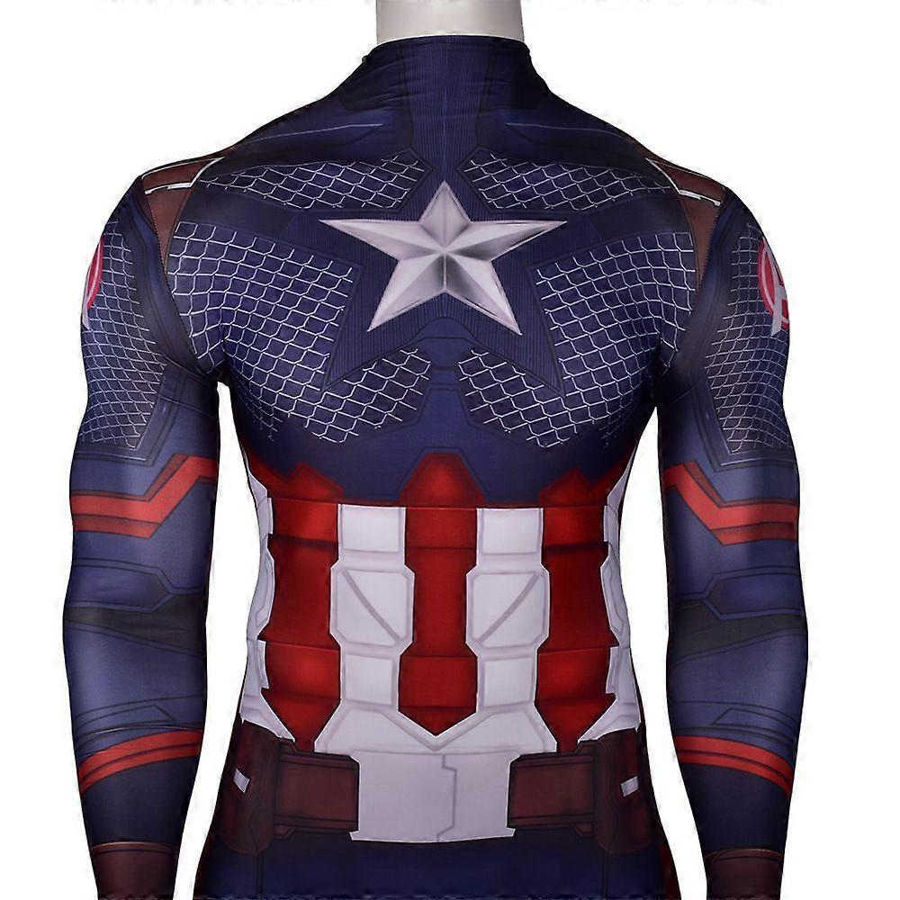 Captain America Costume Bodysuit Cosplay Suit