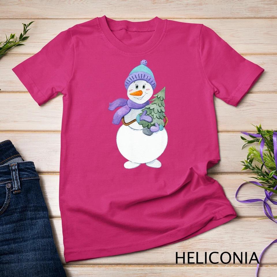 Snowman Christmas Xmas Tree Shirt For Men Women Kids Family Unisex T-shirt 3 S