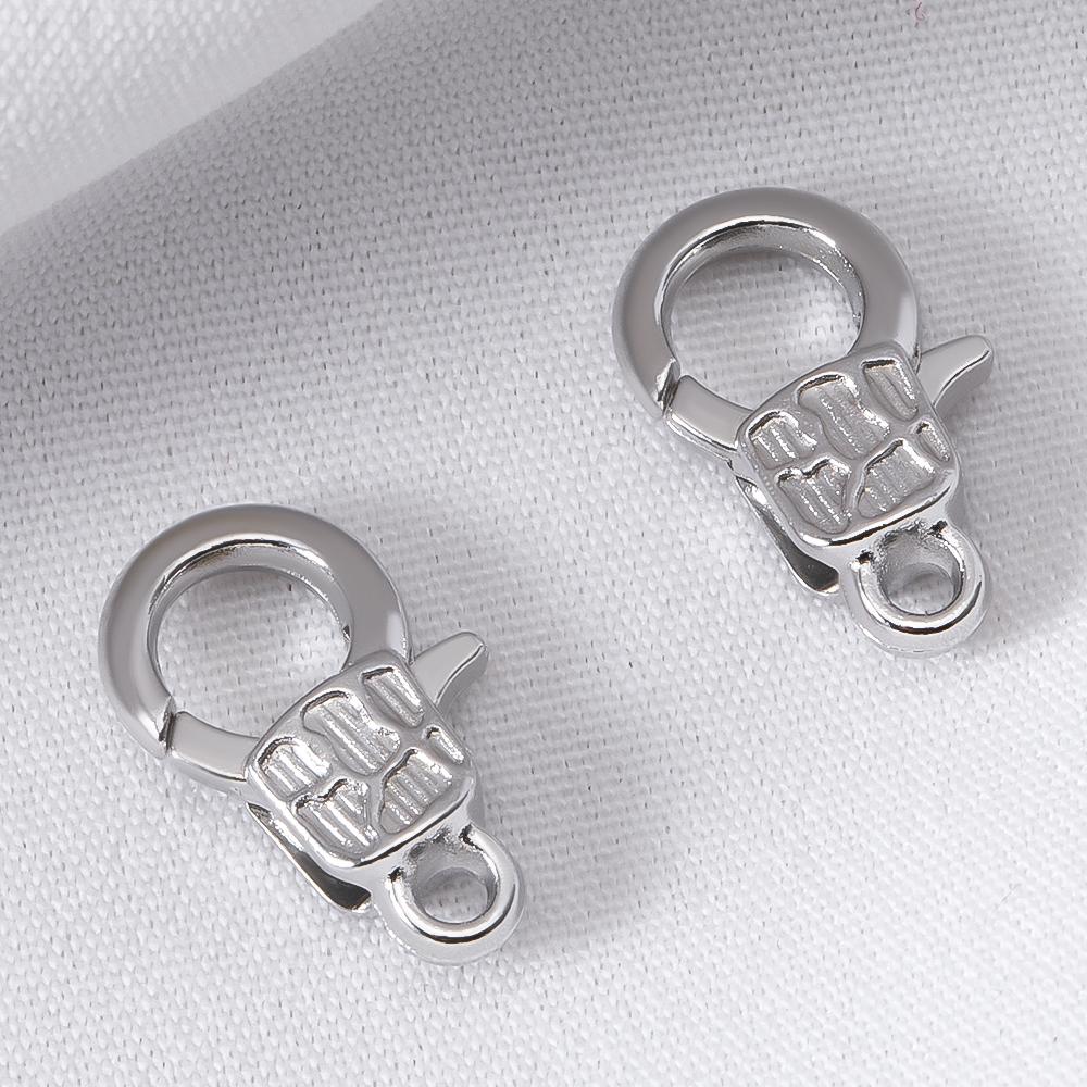 

10pcs 20pcs 30pcs Vintage Embossing Lobster Claw Clasps Clips Hooks DIY Jewelry Bracelet Necklace Keychain Craft Making Supplies 10pcs