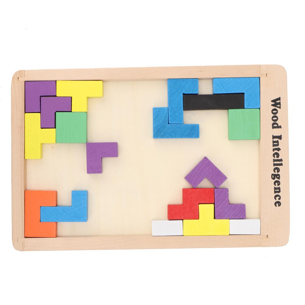 Wooden Colorful Children Kids Puzzle Jigsaw Toy  Building Block Educational Toy