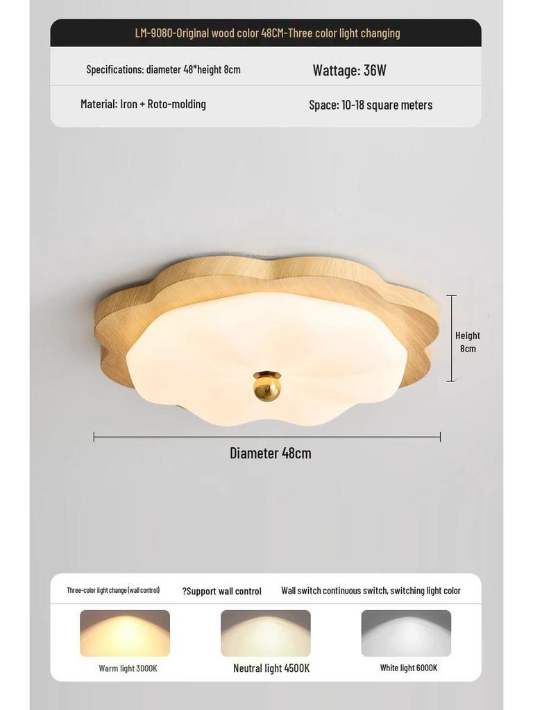 "Wabi-Sabi Retro Gold Ceiling Lamp: Medieval Resin Design for Master Bedroom and Study"
