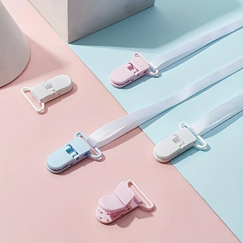 2 Stück T-förmige Kunststoffclips mit Krokodilzähnen, geeignet zum Befestigen von Taschentüchern, Handtüchern, Hosenträgern, Ausweishüllen oder Lätzchen, ideal zum Basteln