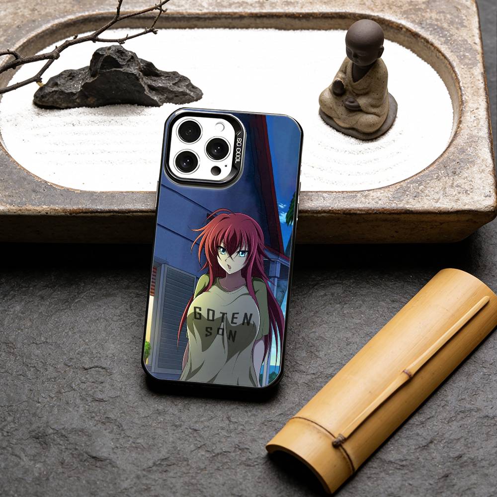 

Чехол для телефона R-Rias Gremory High School DxD Для iPhone 16 17 15 14 12 13 Pro Max Черный Цвет Ударопрочный Чехол iPhone16se4