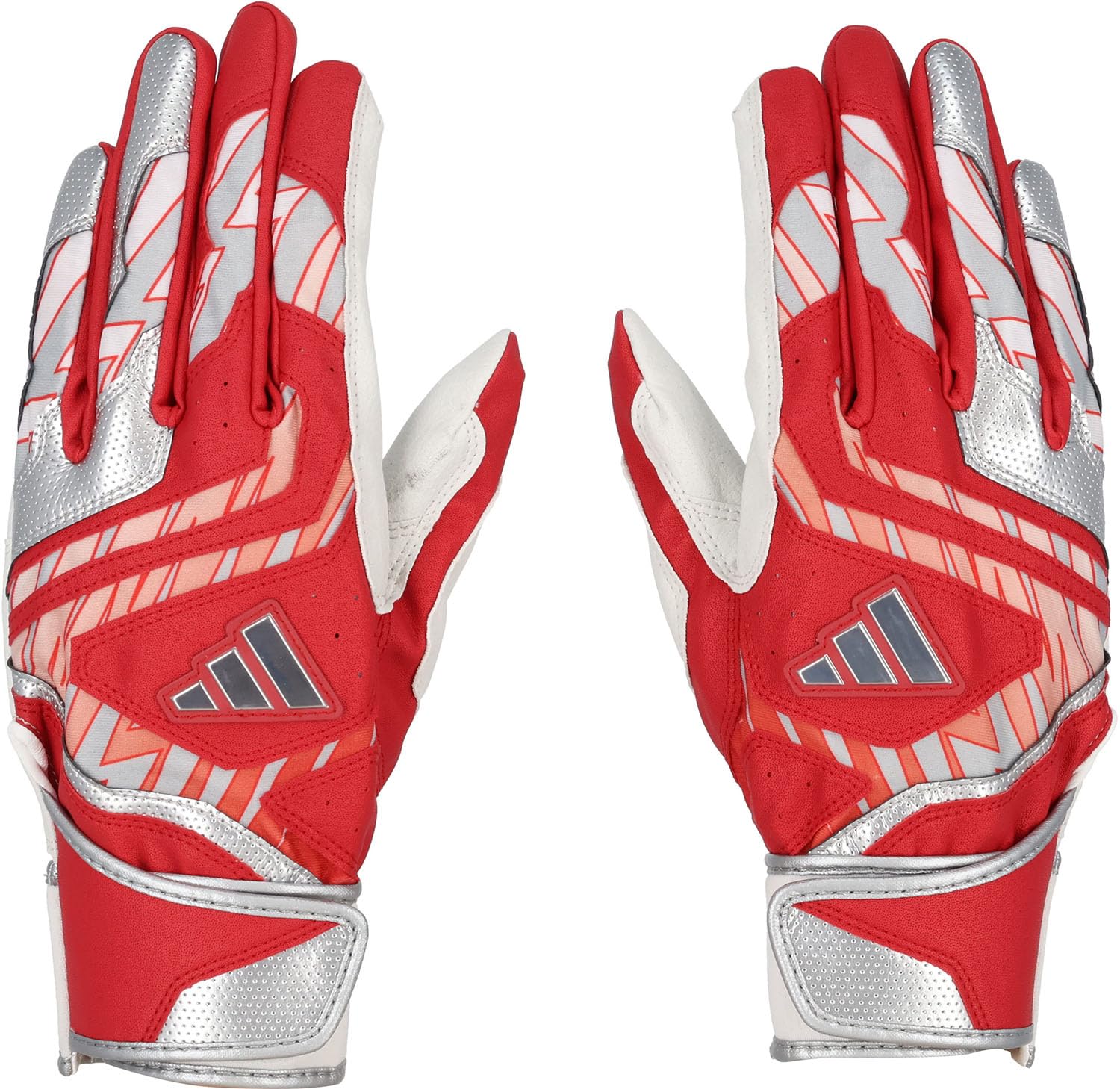 

adidas Бейсбольная бита Красный x Серебристый Размер LBG504 Перчатки, 51, Средний, (6413), Л,