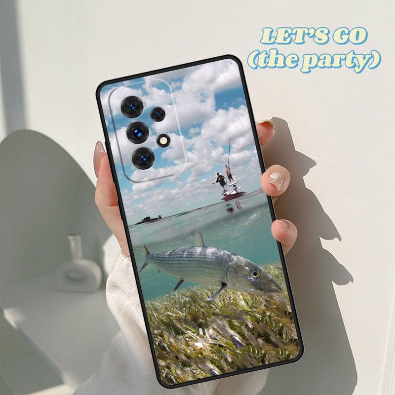 Fish Fishing Phone Case For Samsung Galaxy A42 A31 A40 A51 A71 A32 A80 A91 A52 A72 A73 A20e A21S A50 A70 A11 A12 Cover