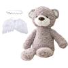[MIHI] Gift Set: Plush Toy, Angel Hairband, Angel Wings, and Balloons, Perfect for Baby Photography, Half Birthdays, and Birthdays (Bear)