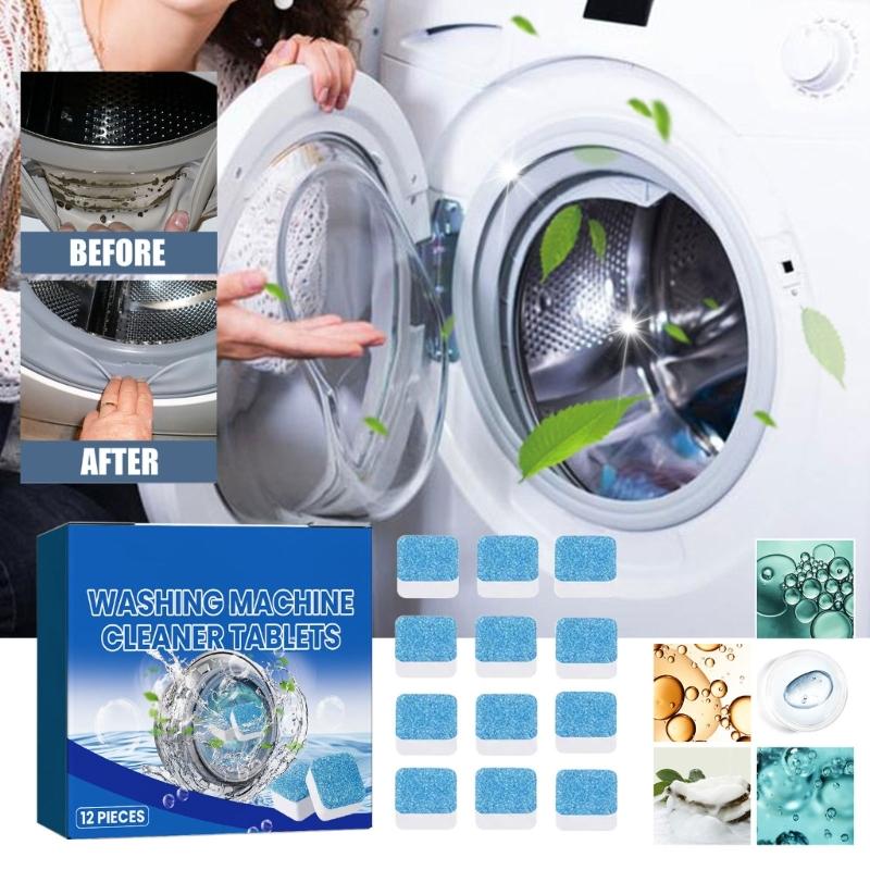 Washings Machine Cleanings Tablets Effective Laundry Machine Cleaner Descaling Agent Removes Stains Ensures Cleanliness